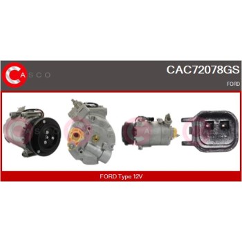 Compresor, aire acondicionado - CASCO CAC72078GS
