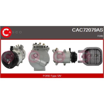 Compresor, aire acondicionado - CASCO CAC72079AS