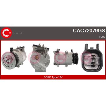 Compresor, aire acondicionado - CASCO CAC72079GS