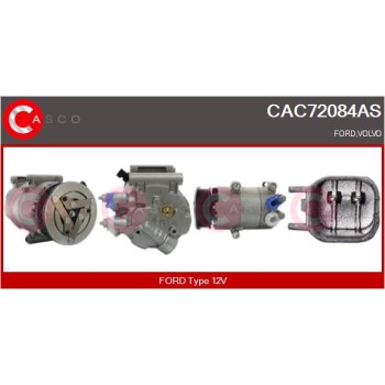Compresor, aire acondicionado - CASCO CAC72084AS