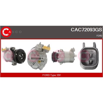 Compresor, aire acondicionado - CASCO CAC72093GS
