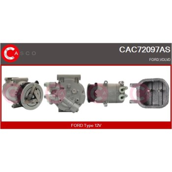 Compresor, aire acondicionado - CASCO CAC72097AS
