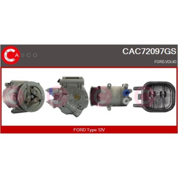 Compresor, aire acondicionado - CASCO CAC72097GS
