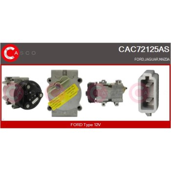 Compresor, aire acondicionado - CASCO CAC72125AS