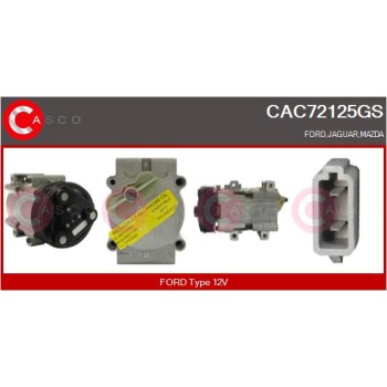 Compresor, aire acondicionado - CASCO CAC72125GS