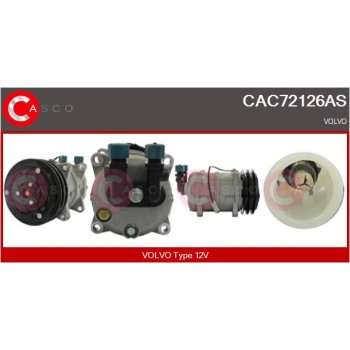 Compresor, aire acondicionado - CASCO CAC72126AS