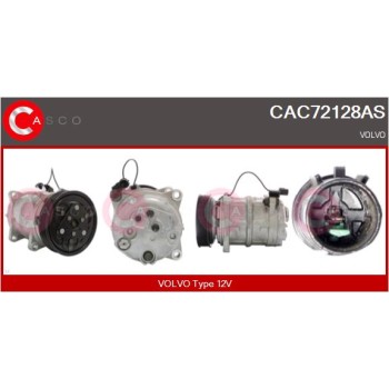 Compresor, aire acondicionado - CASCO CAC72128AS