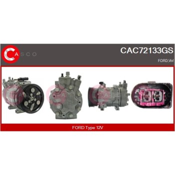 Compresor, aire acondicionado - CASCO CAC72133GS