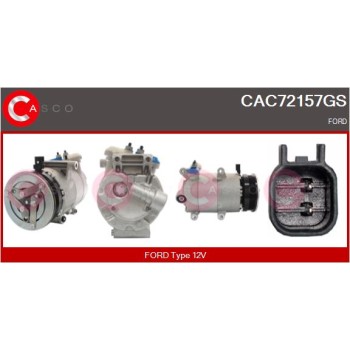 Compresor, aire acondicionado - CASCO CAC72157GS