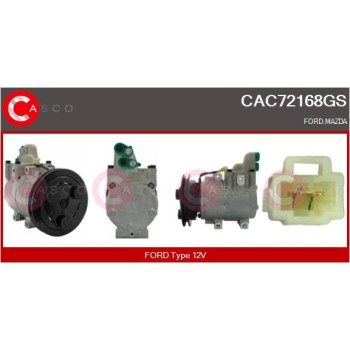 Compresor, aire acondicionado - CASCO CAC72168GS