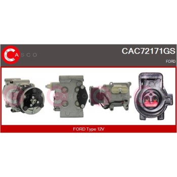 Compresor, aire acondicionado - CASCO CAC72171GS