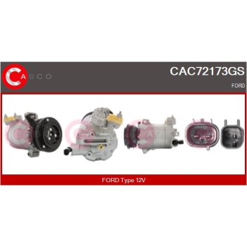 Compresor, aire acondicionado - CASCO CAC72173GS