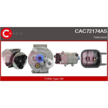 Compresor, aire acondicionado - CASCO CAC72174AS