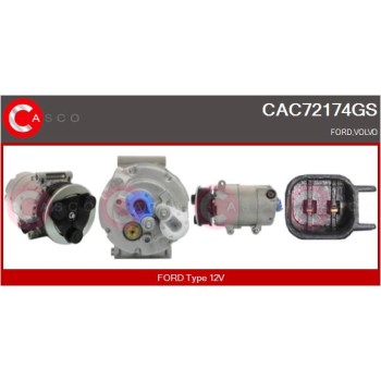 Compresor, aire acondicionado - CASCO CAC72174GS