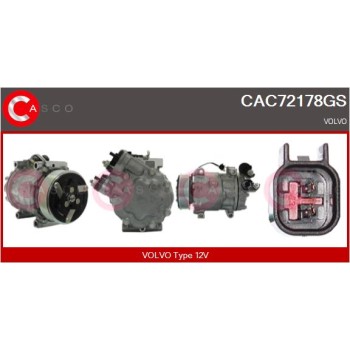 Compresor, aire acondicionado - CASCO CAC72178GS