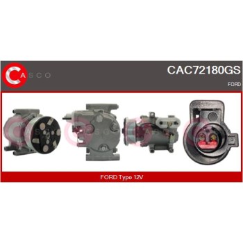 Compresor, aire acondicionado - CASCO CAC72180GS