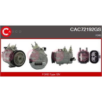 Compresor, aire acondicionado - CASCO CAC72192GS