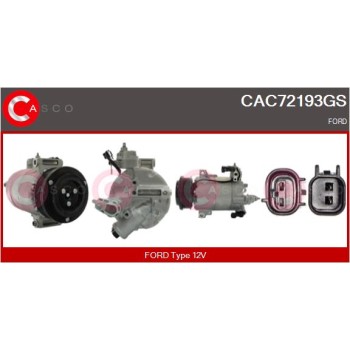 Compresor, aire acondicionado - CASCO CAC72193GS
