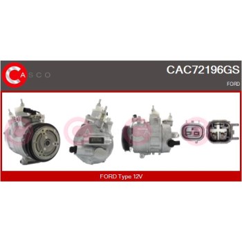 Compresor, aire acondicionado - CASCO CAC72196GS