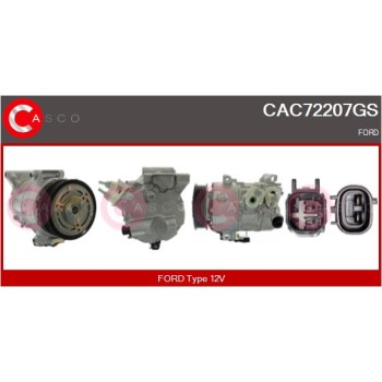 Compresor, aire acondicionado - CASCO CAC72207GS