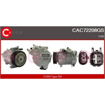 Compresor, aire acondicionado - CASCO CAC72208GS