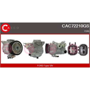 Compresor, aire acondicionado - CASCO CAC72210GS