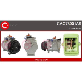 Compresor, aire acondicionado - CASCO CAC73001AS
