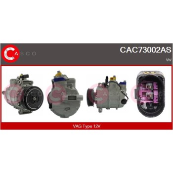 Compresor, aire acondicionado - CASCO CAC73002AS
