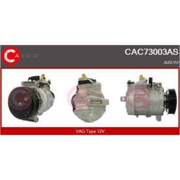 Compresor, aire acondicionado - CASCO CAC73003AS