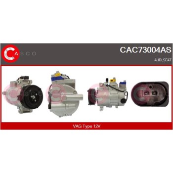 Compresor, aire acondicionado - CASCO CAC73004AS