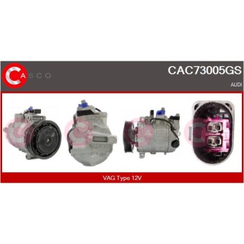 Compresor, aire acondicionado - CASCO CAC73005GS