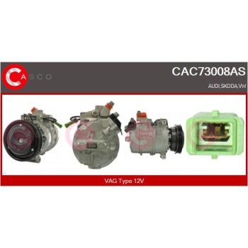 Compresor, aire acondicionado - CASCO CAC73008AS