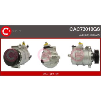 Compresor, aire acondicionado - CASCO CAC73010GS