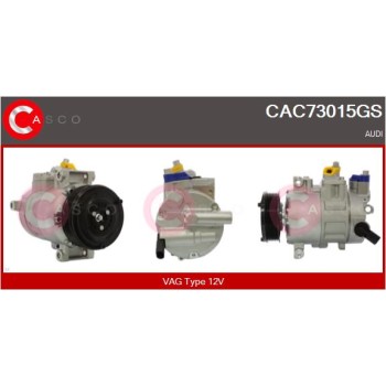 Compresor, aire acondicionado - CASCO CAC73015GS