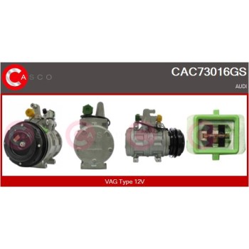 Compresor, aire acondicionado - CASCO CAC73016GS