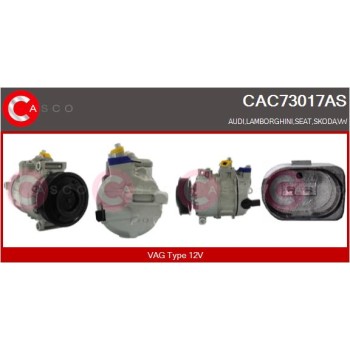 Compresor, aire acondicionado - CASCO CAC73017AS