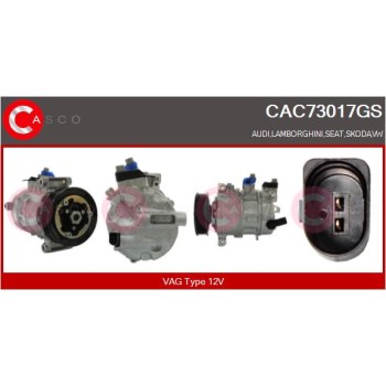 Compresor, aire acondicionado - CASCO CAC73017GS