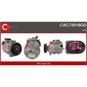 Compresor, aire acondicionado - CASCO CAC73018GS