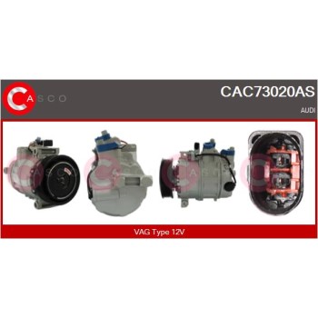 Compresor, aire acondicionado - CASCO CAC73020AS