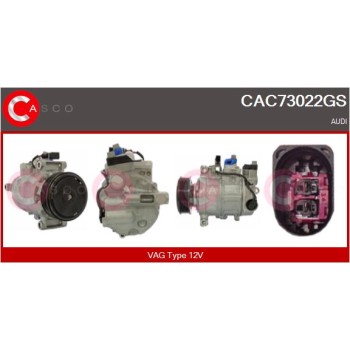 Compresor, aire acondicionado - CASCO CAC73022GS