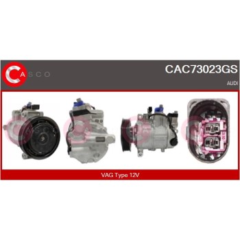 Compresor, aire acondicionado - CASCO CAC73023GS