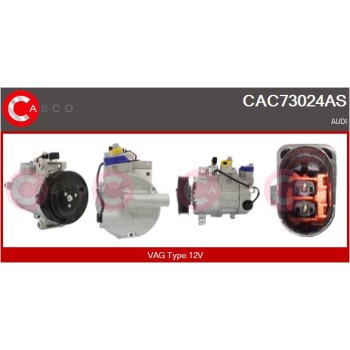 Compresor, aire acondicionado - CASCO CAC73024AS