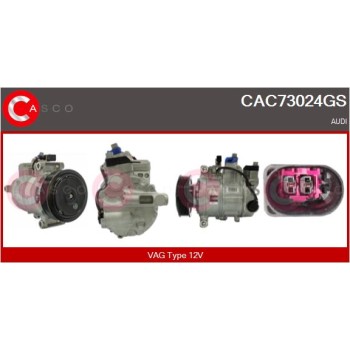 Compresor, aire acondicionado - CASCO CAC73024GS