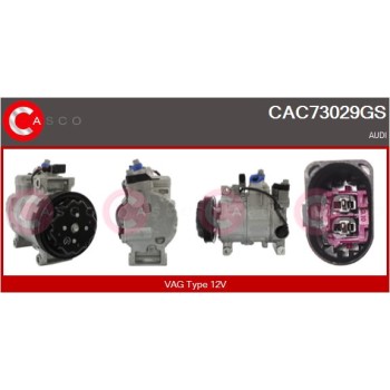 Compresor, aire acondicionado - CASCO CAC73029GS