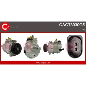 Compresor, aire acondicionado - CASCO CAC73030GS