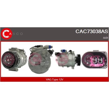 Compresor, aire acondicionado - CASCO CAC73038AS