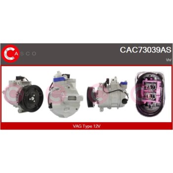 Compresor, aire acondicionado - CASCO CAC73039AS