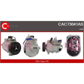 Compresor, aire acondicionado - CASCO CAC73041AS