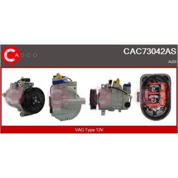 Compresor, aire acondicionado - CASCO CAC73042AS