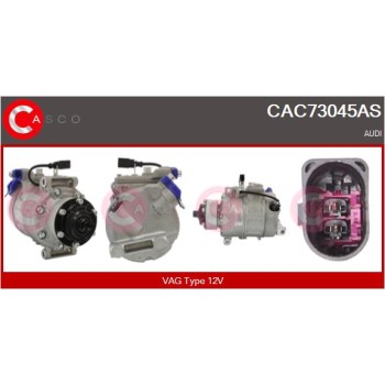 Compresor, aire acondicionado - CASCO CAC73045AS